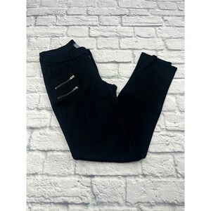 Athleta Highline Hybrid Cargo Tight Pants Black Zipper Pockets 349170 Womens 4